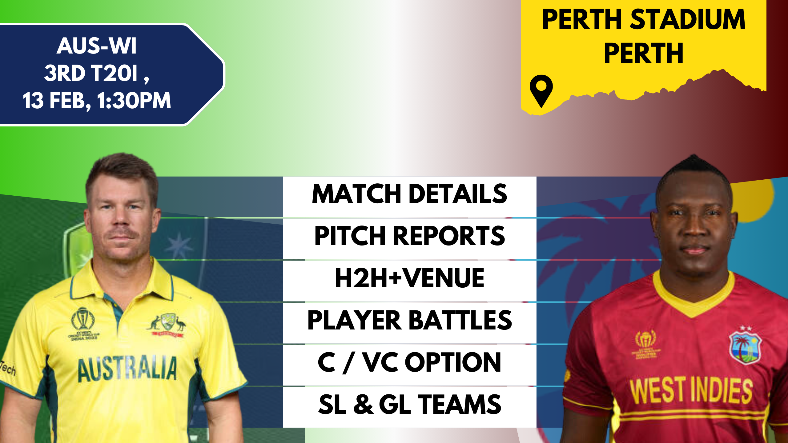 AUS vs WI Dream11 Prediction,