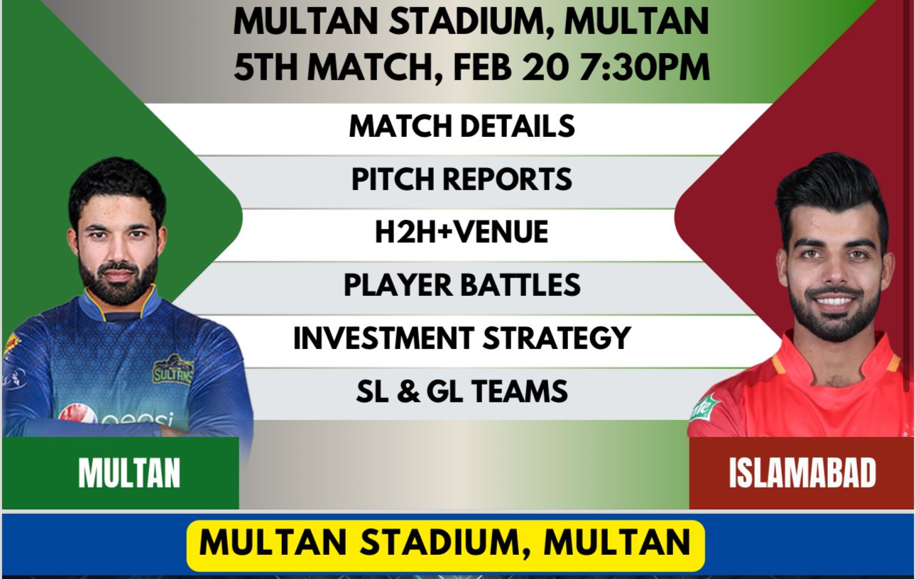 MUL vs ISL Dream11 Prediction,