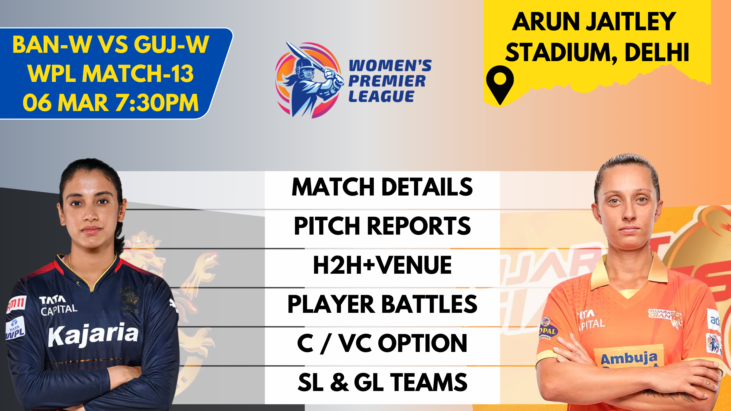 GG-W vs BAN-W Dream11 Prediction,