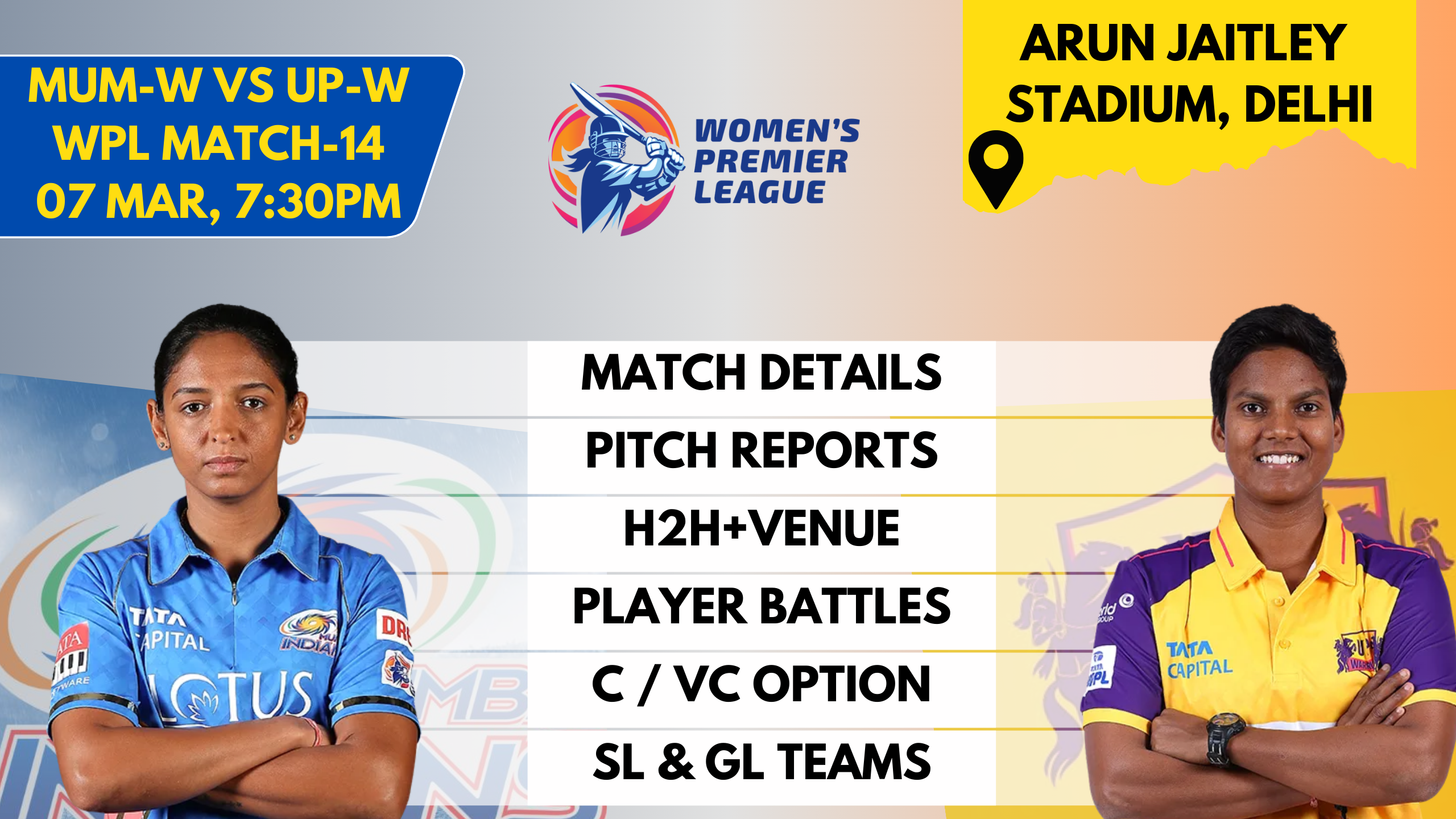 UP-W vs MI-W Dream11 Prediction,