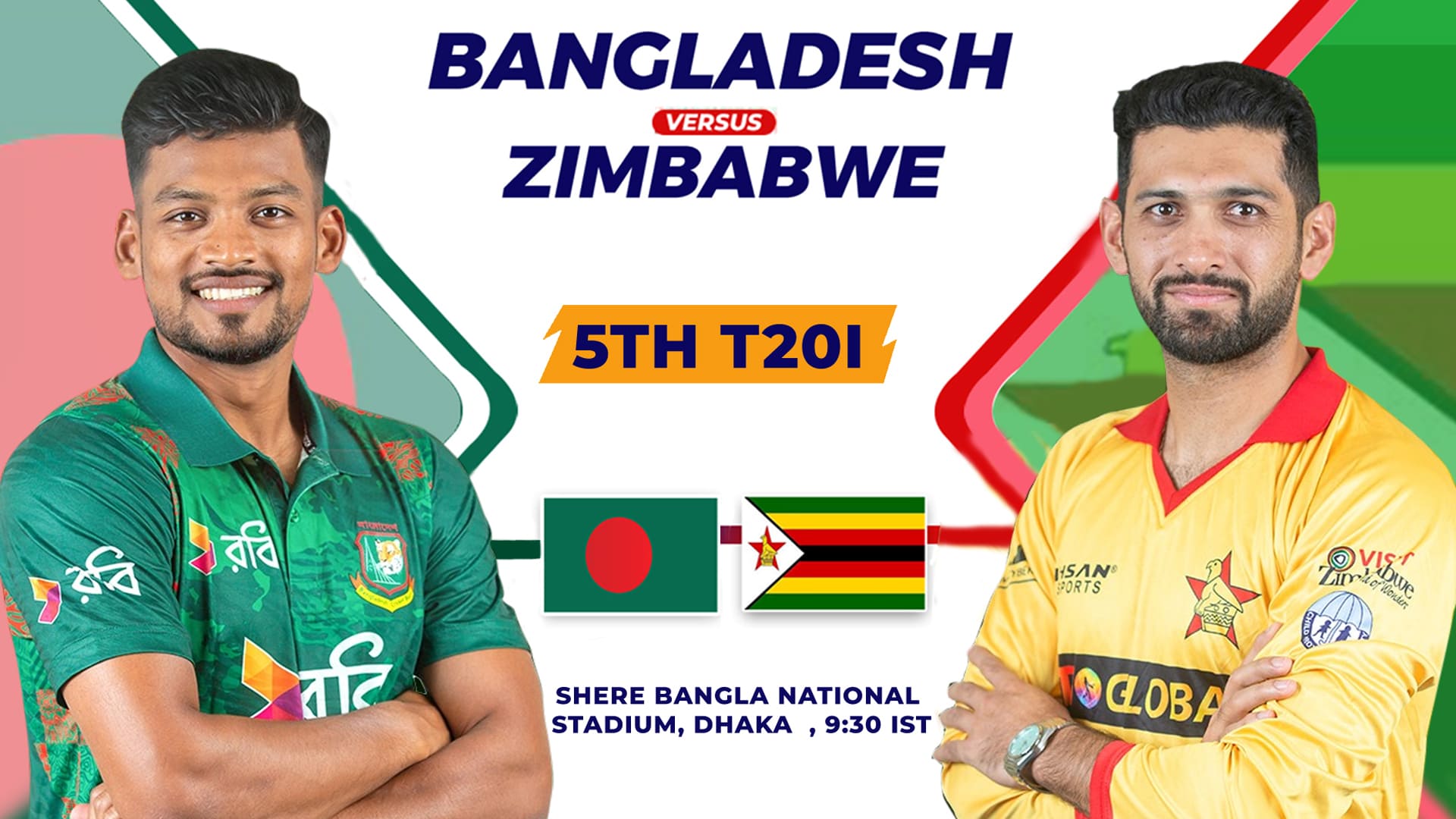 BAN vs ZIM Dream11 Prediction, Playing XI, Pitch Report, Player Stats & Top Picks | 5th T20I